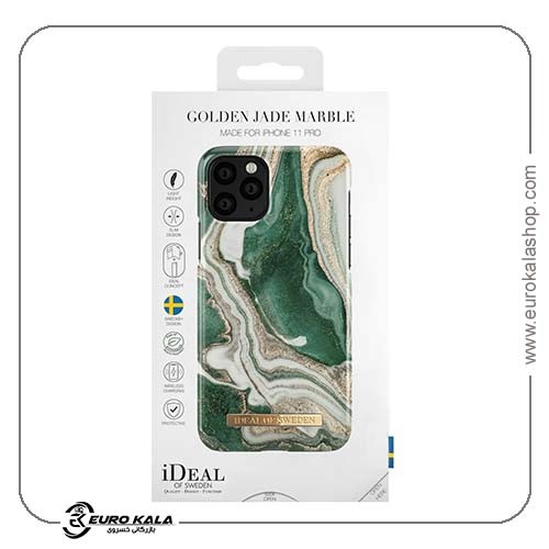 کاور قاب محافظ iDeal Of Sweden برای iPhone 11 (Golden Jade Marble)