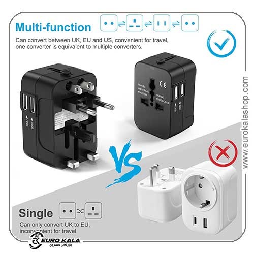 آداپتور مسافرتی یونیورسال آمونر مدل Amoner Universal Travel Plug